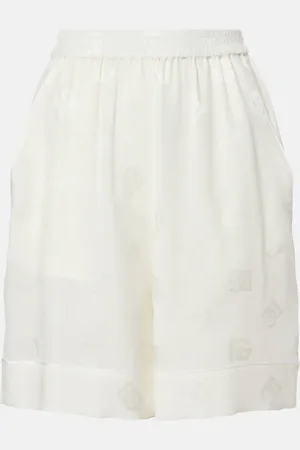 Dolce & Gabbana DG silk satin jacquard shorts