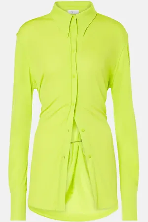 Alexander McQueen Chain-detail crÃªpe jersey shirt