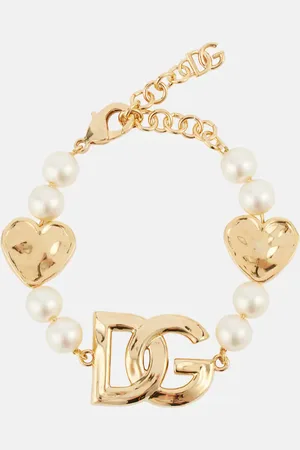 Dolce & Gabbana DG faux pearl -plated bracelet