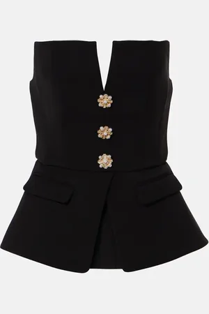 Self-Portrait CrÃªpe bandeau top