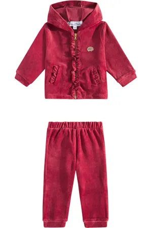 Tartine Et Chocolat Baby ruffled jersey tracksuit