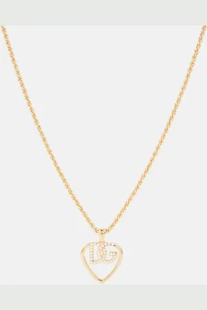 Dolce & Gabbana DG embellished -plated necklace