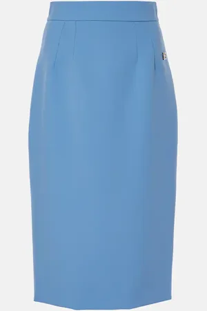 Dolce & Gabbana High-rise wool pencil skirt