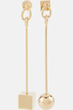 Jacquemus Les Boucles Nodo asymmetric drop earrings