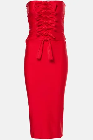COPERNI Gala tie-front jersey midi dress