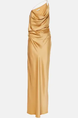 The Sei One-shoulder silk satin gown