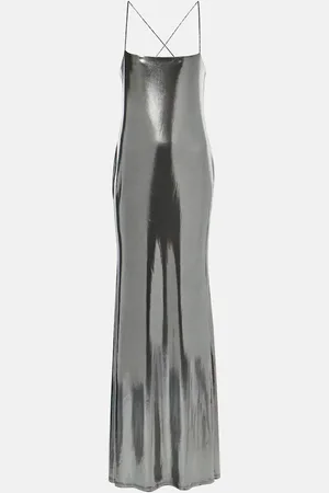 The Sei Metallic jersey gown