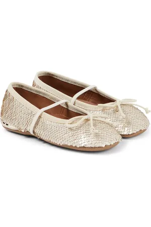 PèPè PÃ¨PÃ¨ Wanda glitter canvas ballet flats