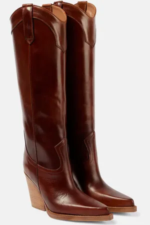 PARIS TEXAS El Dorado leather knee-high boots
