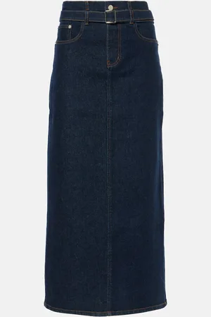 Proenza Schouler Calder denim midi skirt