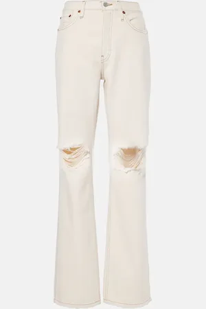 RE/DONE Relaxed Long distressed high-rise jeans
