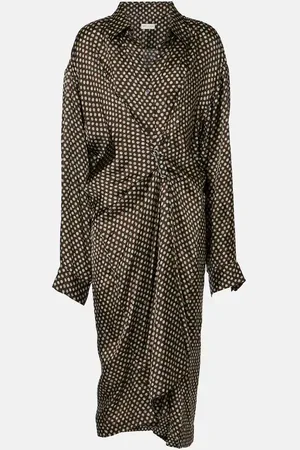 DRIES VAN NOTEN Printed midi dress