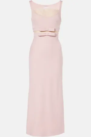 Giambattista Valli Bow-detail crÃªpe midi dress