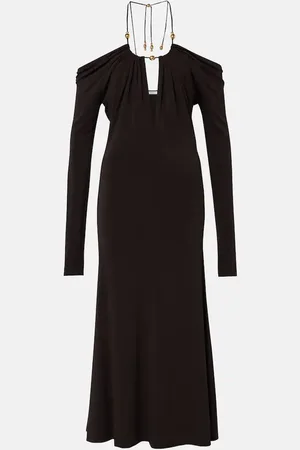 Salvatore Ferragamo Off-shoulder midi dress