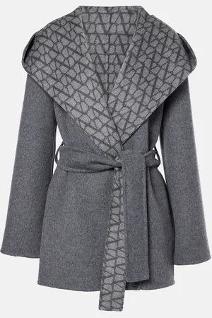 VALENTINO Toile Iconographe wool, cashmere, and silk coat