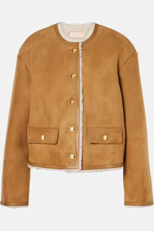 NILI LOTAN Zanie shearling-lined suede jacket