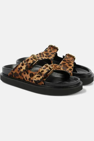 Isabel Marant Lennya leopard-print calf hair sandals