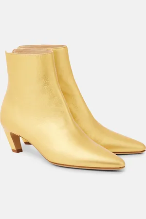 GABRIELA HEARST Clayton metallic leather ankle boots