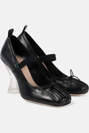 Simone Rocha Ballerina leather pumps