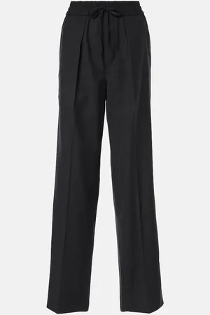 Isabel Marant Liska checked wool-blend straight pants