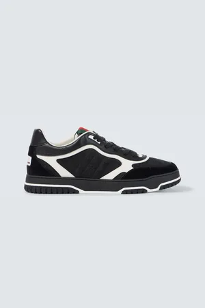 Gucci Re-Web GG Canvas leather-trimmed sneakers