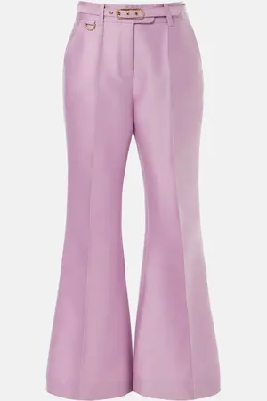 ZIMMERMANN Tailored wool and silk flared pants