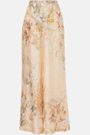 Camilla Printed wide-leg pants