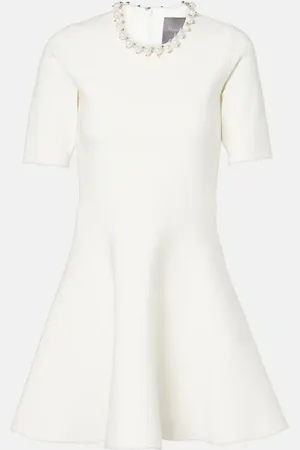 MONIQUE LHUILLIER Embellished knitted minidress
