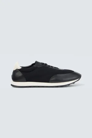 The Row Owen leather-trimmed sneakers