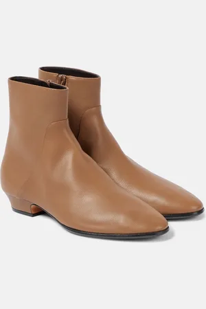 The Row Awar 25 leather ankle boots