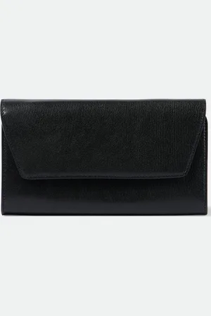 The Row Evening leather clutch