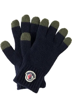 Moncler Logo wool gloves