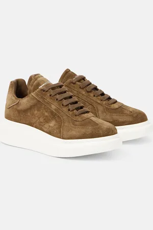 Alexander McQueen Oversized suede platform sneakers