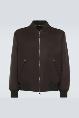 BRIONI Wool and cashmere bomber jacket
