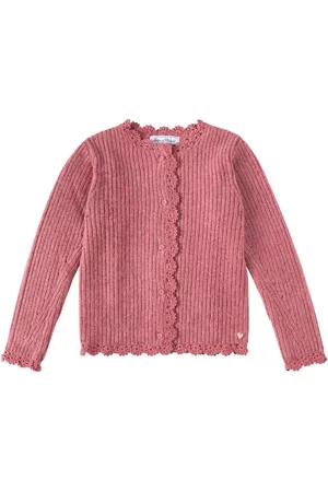 Tartine Et Chocolat Scalloped wool-blend cardigan