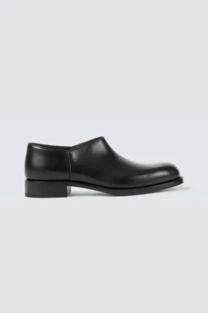 The Row Nobilis leather ankle boots