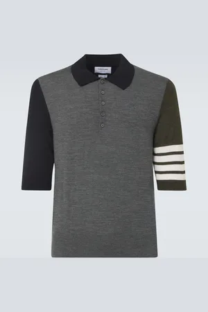 Thom Browne 4-Bar virgin wool polo shirt