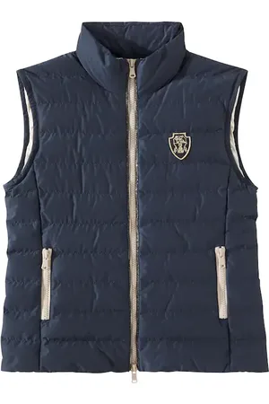 Brunello Cucinelli Logo puffer vest