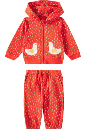 Stella McCartney Baby floral cotton tracksuit