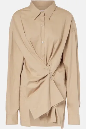 DRIES VAN NOTEN Deconstructed cotton shirt