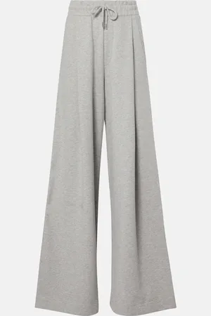 DRIES VAN NOTEN Cotton jersey wide-leg sweatpants