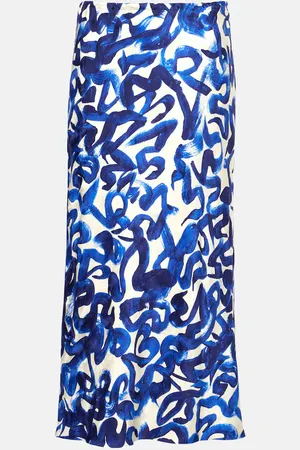 DRIES VAN NOTEN Printed midi skirt
