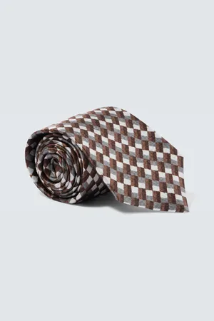 Giorgio Armani Printed silk seersucker tie