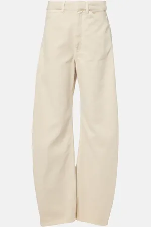 LEMAIRE High-rise cotton straight-leg pants