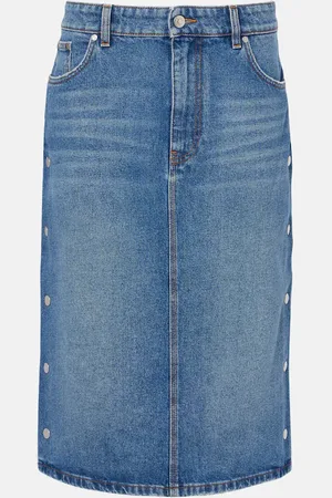 Stella McCartney Mid-rise denim pencil skirt