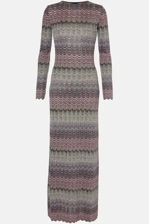 Missoni Open-back lamÃ© maxi dress