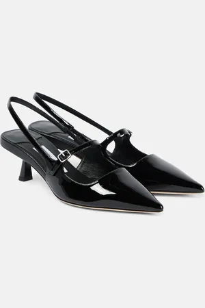Jimmy Choo Didi 45 patent leather slingback pumps