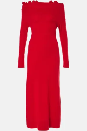 Altuzarra Lunaire off-shoulder cashmere gown