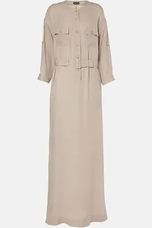 Tom Ford Striped belted shirt dress