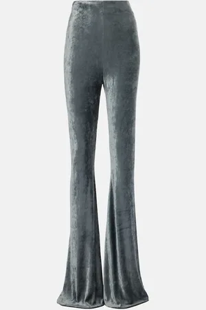 Rick Owens Dirt high-rise velvet flared pants